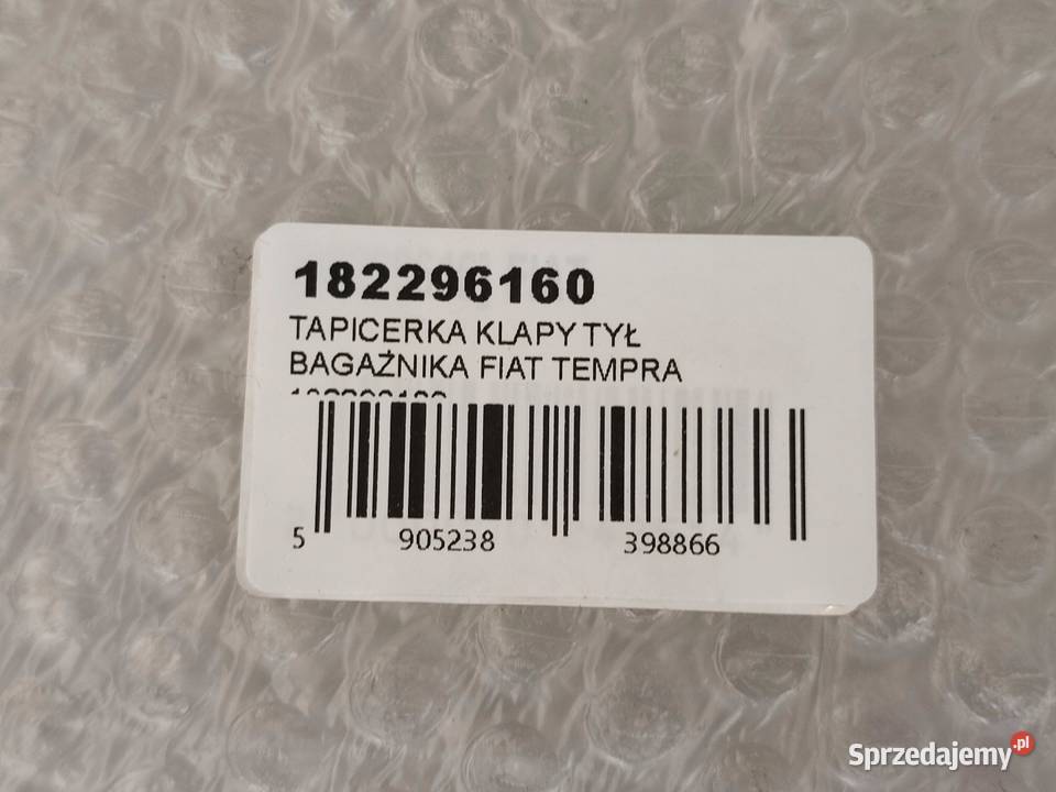 LISTWA WEW KLAPY BAGAŻNIKA FIAT TEMPRA 19891996