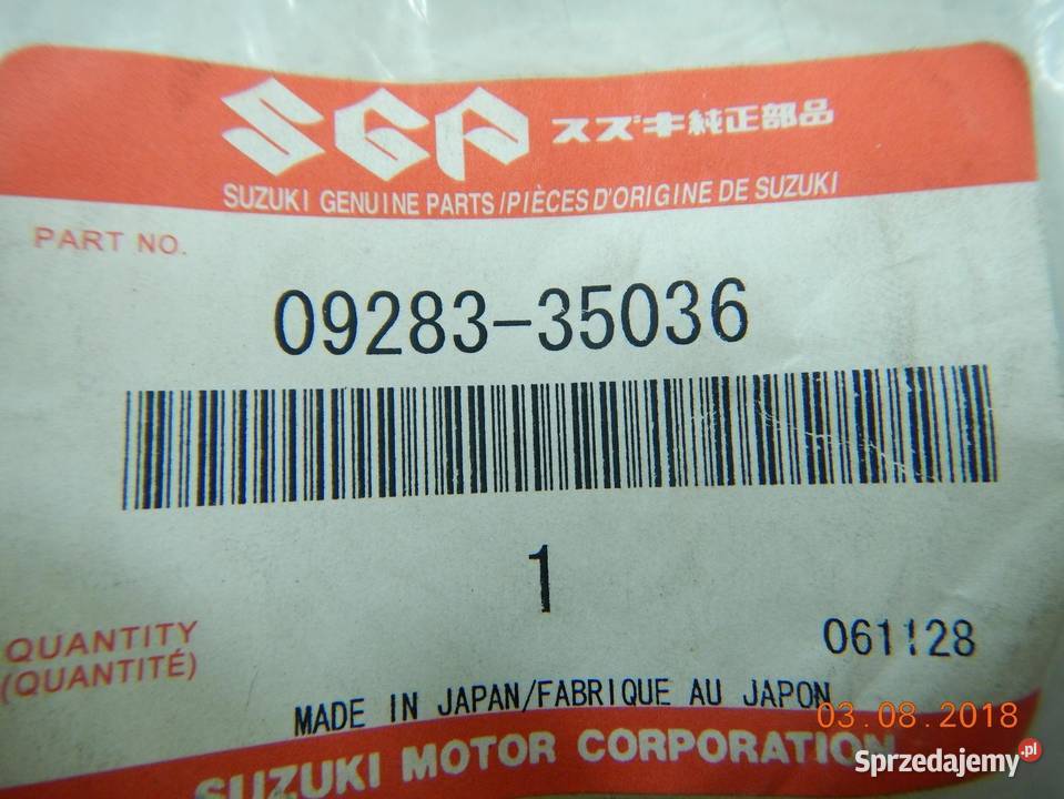 USZCZELNIACZ DYFERENCJAŁU SUZUKI osobowe