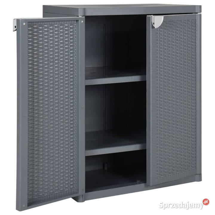 Szafka ogrodowa szara 65x45x88 rattan PP mazowieckie Warszawa sprzedam