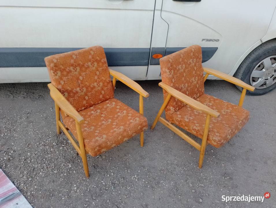 Fotel Fotele PRL B 7727 Chierowski Lisek Homa Pabianice sprzedam