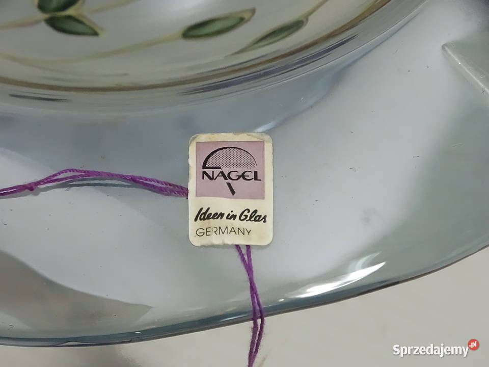 Zestaw szkła retro NAGEL Germany Wazon Patera Biłgoraj sprzedam