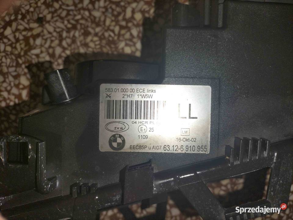 Obudowa lampy lewej przedniej BMW E46 sedan Poręba