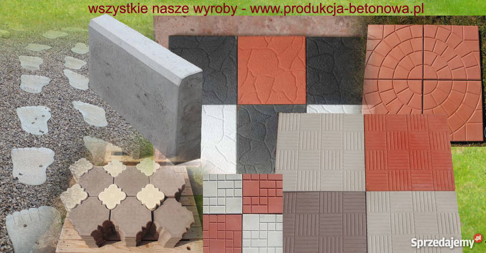 Płytki chodnikowe płytki betonowe czekoladka Poręba sprzedam