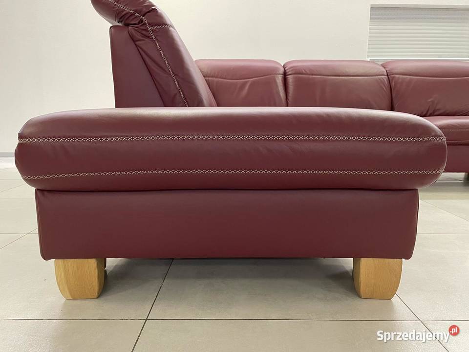 DUŻY NIEMIECKI NAROŻNIK SKÓRA NATURALNA 280240 śląskie Kalety