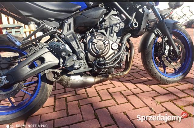 Yamaha mt07 A2 akrapovic 2019r nieuszkodzony małopolskie