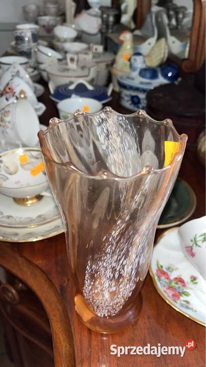 Wazon rozalinowe szkło Gdańsk sprzedam