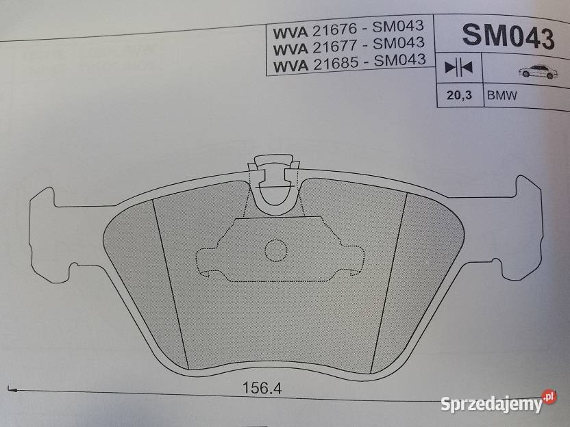 Klocki hamulcowe kpl przód BMW 5 E34 5 E39 2035 osobowe