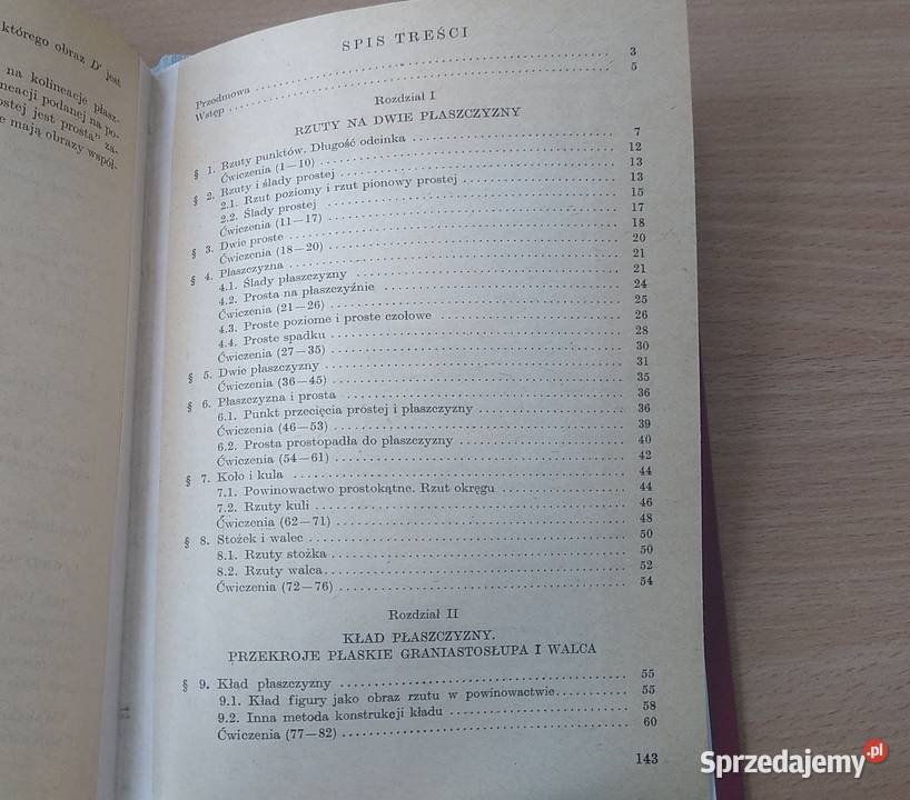 Geometria wykreślna zajęcia fakultatywne w Książki naukowe i popularnonaukowe Gdańsk