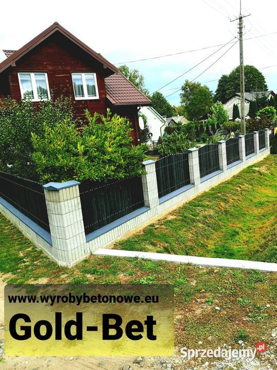 Gazony ogrodowe betonowe prostokątne 40x28x20h mazowieckie Drgicz