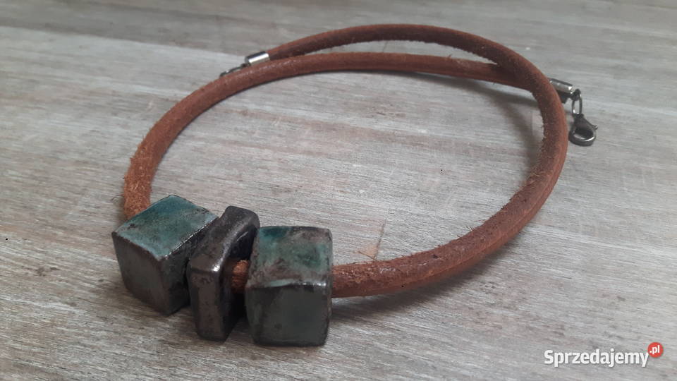 Naszyjnik ceramiczny ręcznie wykonany mazowieckie Otwock sprzedam