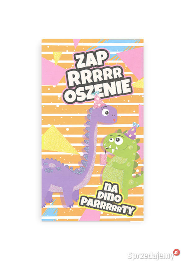 śmieszne zaproszenia dzieci dinozaury Gdańsk