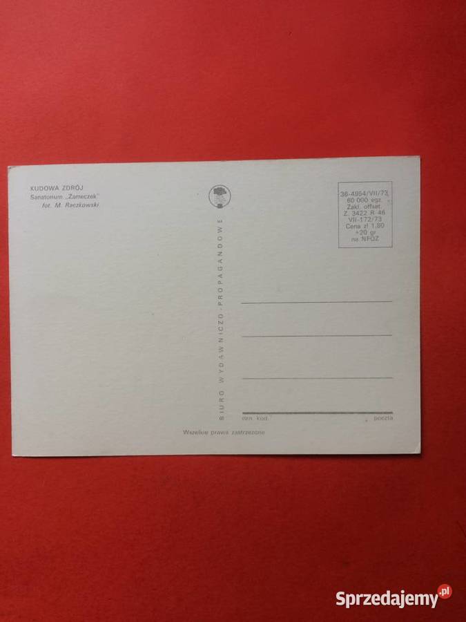 2690 Widokówka Kudowa Zdrój zachodniopomorskie Szczecin