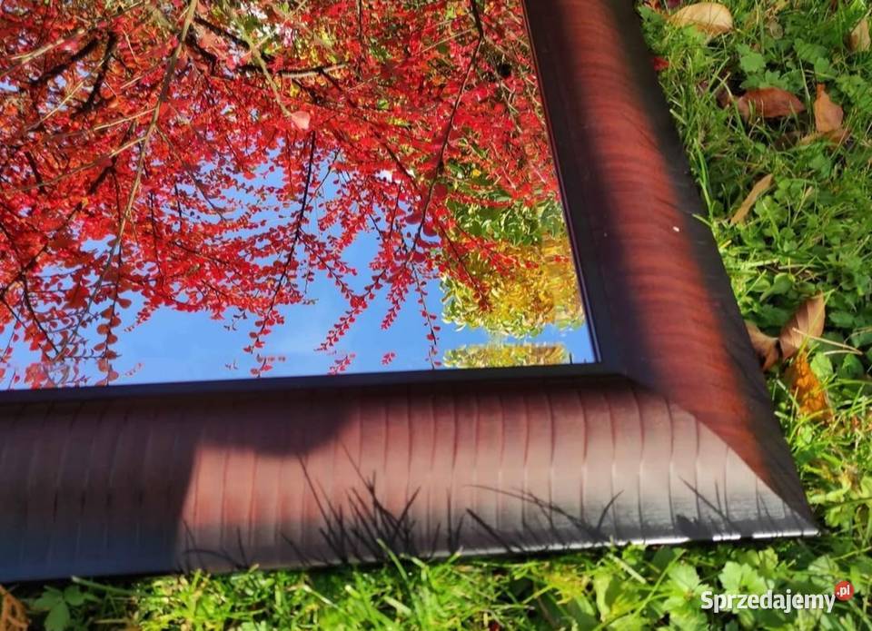 Kryształowe fazowane lustro w bakelitowej sprzedam