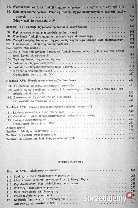 Matematyka kandydatów na wyższe uczenie R Chełm sprzedam