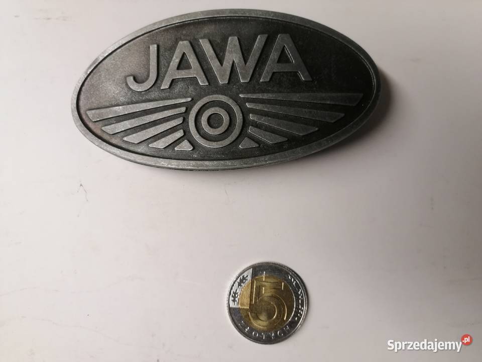 Klamra metalowa do pasa emblemat JAWA sprzedam
