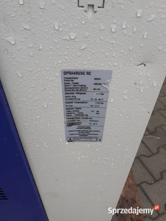 Osuszacz DRYPOINT DPRA490AC 098kW 81m3min 14 bar Kompresory Wilków