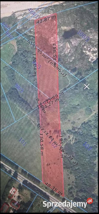 Działka Kawno 6400m2 DK6 droga krajowa 6 Pękanino