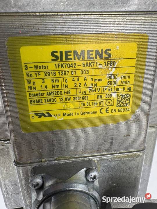 Siemens 1FK70425AK711FB0 Servomotor Warszawa
