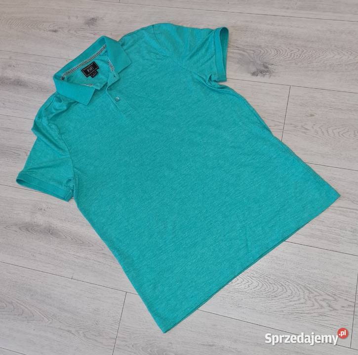 Koszulka polo męska FF miętową M