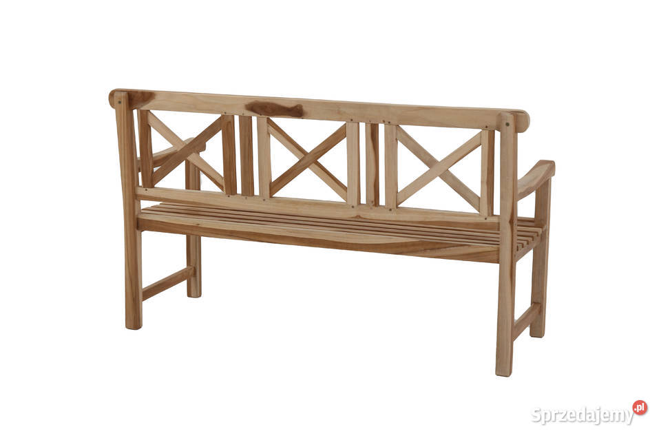 Ławka ogrodowa Cross back 150 z drewna