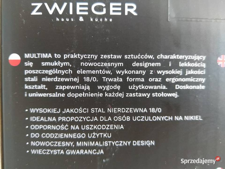 NAJTANIEJ Zestaw Stołowy Sztućców Multima 24el śląskie Zabrze