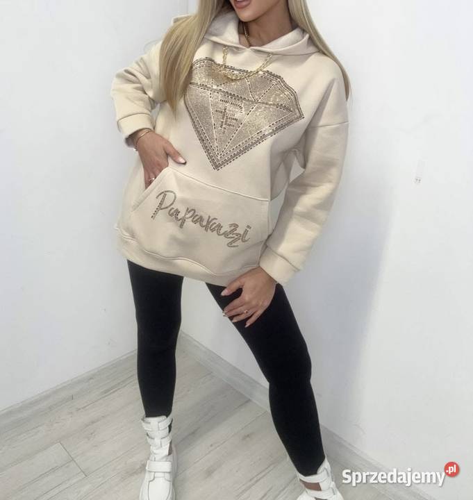 Nowa stylowa bluza z kapturem Paparazzi Fashion Żory