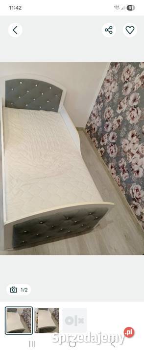 Łóżko tapicerowane pikowana 165 x 85 świętokrzyskie Chmielnik