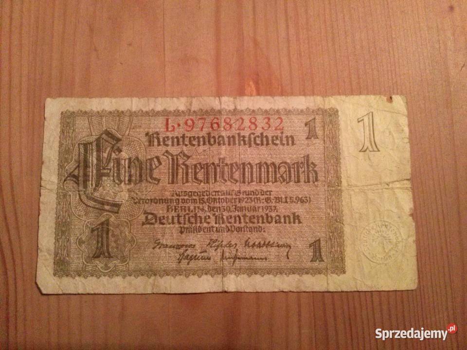 Przedwojenny Banknot Niemiecki