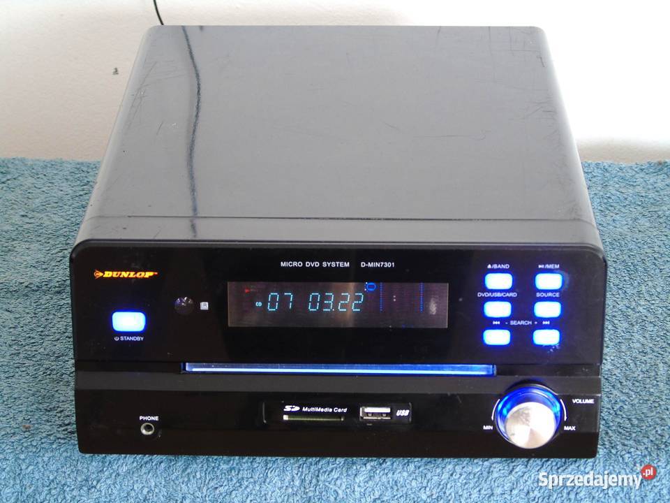 Amplituner Dunlop USB mp3 CD DVD DOSTAWA Jasło