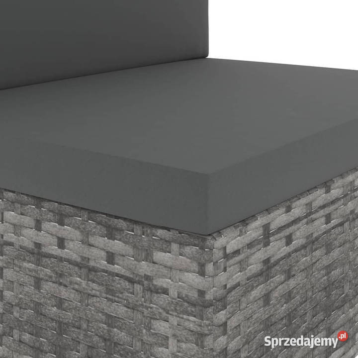 Sofa modułowa 2osobowa rattan PE szara WM49524 Warszawa