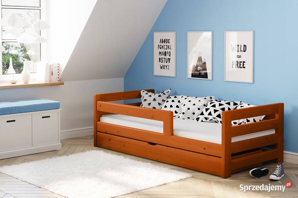 ŁÓŻKO Drewniane Dziecięce 90x180 GR35 Zakopane