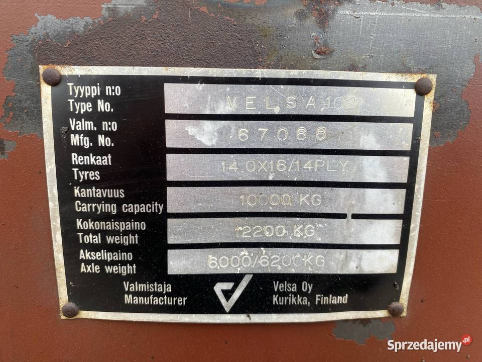 Przyczepa rolnicza velsa 102 nieuszkodzony Skaryszew