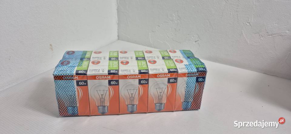 Zestaw 10 Żarówek OSRAM Classic A 60W E27 lubelskie Biłgoraj
