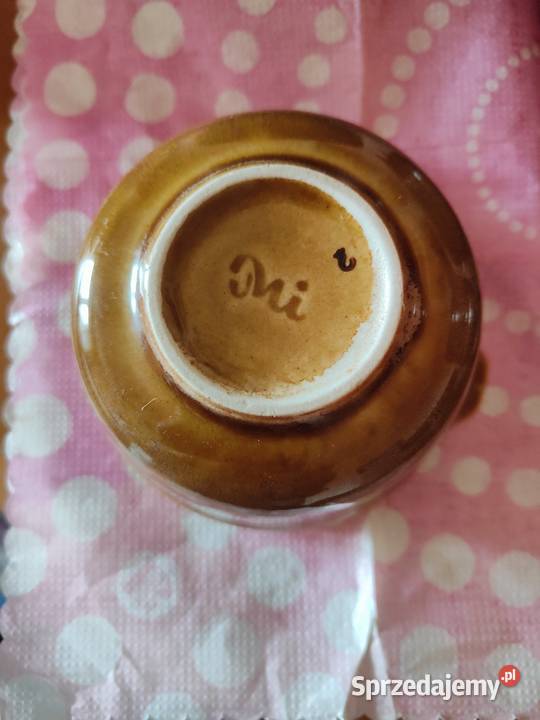 Bulionówki z podstawkami Mirosławice brązowe Lublin sprzedam