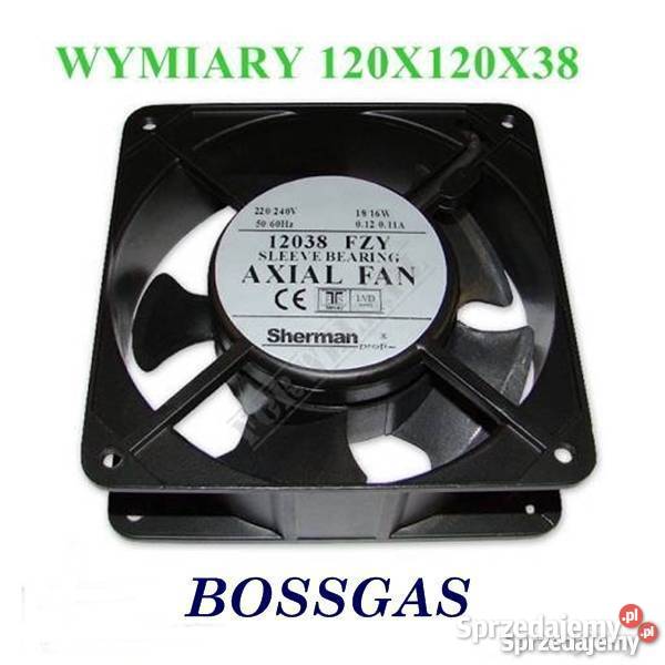 WENTYLATOR 220240V 12038FZY 120X120X38 SHERMAN Gniezno sprzedam