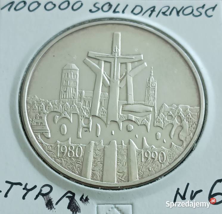 100 000 Solidarność 1990 r 6 Typ A Konin
