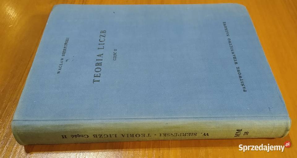 Teoria liczb cz 2 Monografie Matematyczne 38 twarda Gdańsk