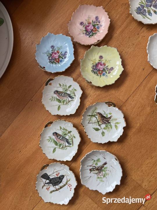 Talerzyk z dziurką Listek irysy kwiatki ptaszki pomorskie Gdańsk