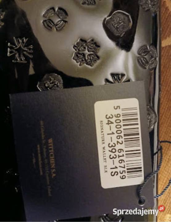 Portfel tloczony wittchen nowy czarny Dęblin sprzedam