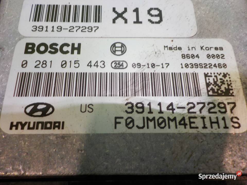 HYUNDAI TUCSON I LIFT 20 CRDI 10r sterownik Czujniki i sterowniki Suków sprzedam