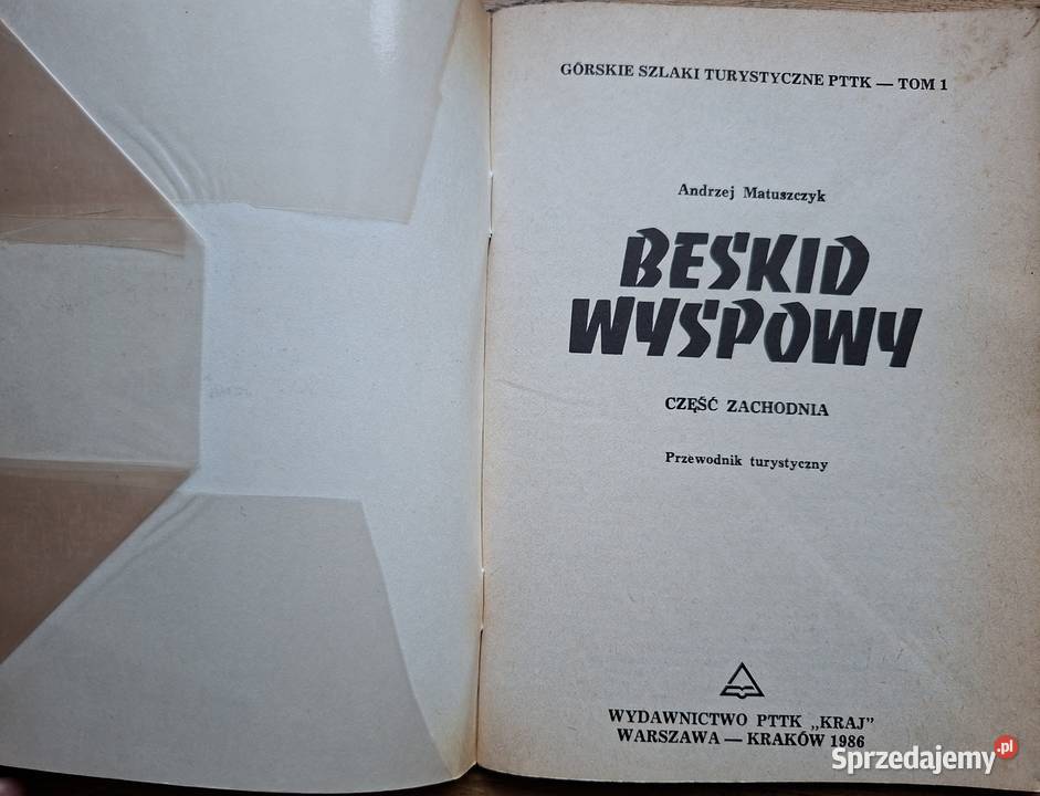 Beskid Wyspowy Beskid Średni Andrzej Matuszczyk Kraków sprzedam