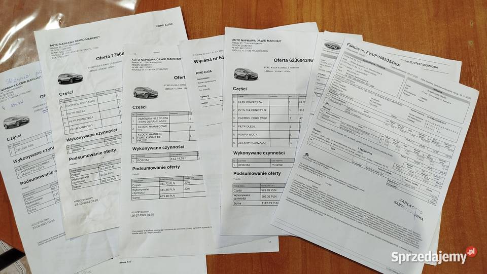 Ford Kuga Pełen Serwis Stan przyciemniane szyby