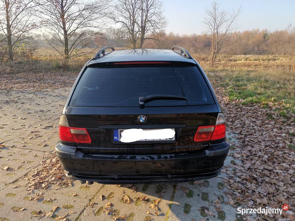 Bmw seria 3 e46 330d diesel czarna kombi touring welurowa tapicerka Tomaszów Mazowiecki