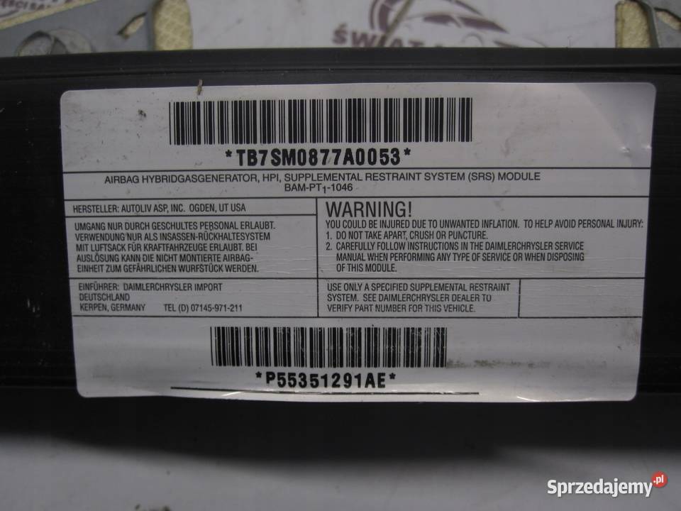 JEEP COMPASS I 07r AIRBAG kurtyna lewa Kielce