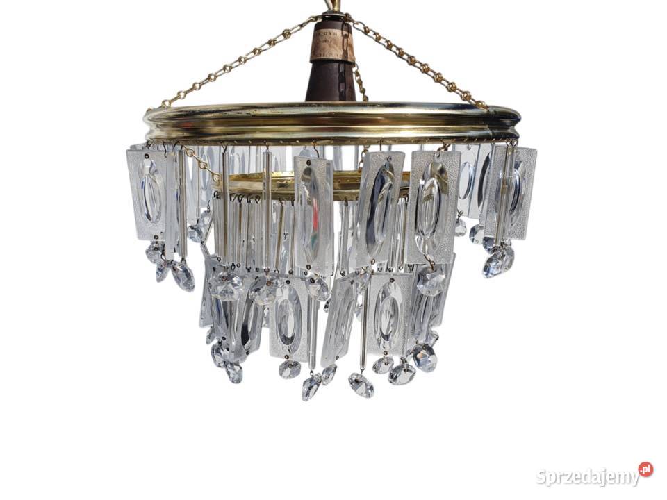 Stara lampa żyrandol z lat 6070 Jablonec Nysą