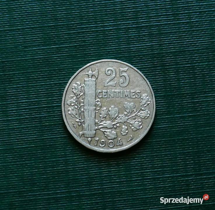 FRANCJA 25 centymów 1904r Numizmatyka Gliwice