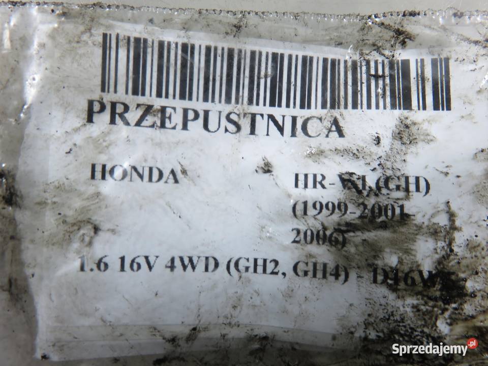 PRZEPUSTNICA HONDA HRV I 16 16V 0798003000 Przepustnice