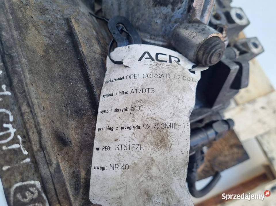 Opel Corsa D 17 CDTI SKRZYNIA BIEGÓW M32 Skrzynie biegów manualne Rudka sprzedam