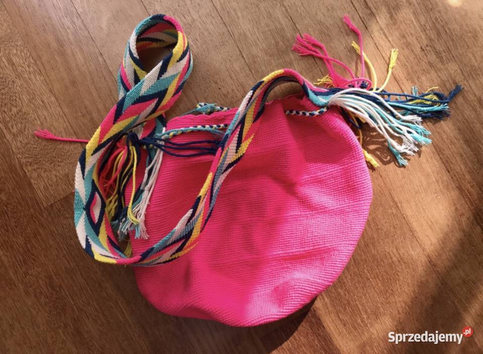 Torba z Kolumbii Wayuu różowa Worek  Warszawa sprzedam