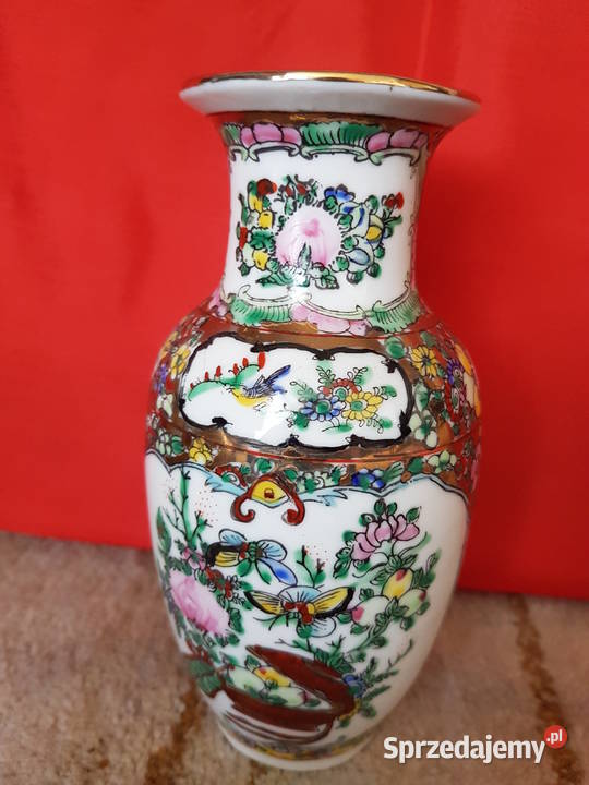 Japoński wazon i przystawka porcelana malowana AGD drobne